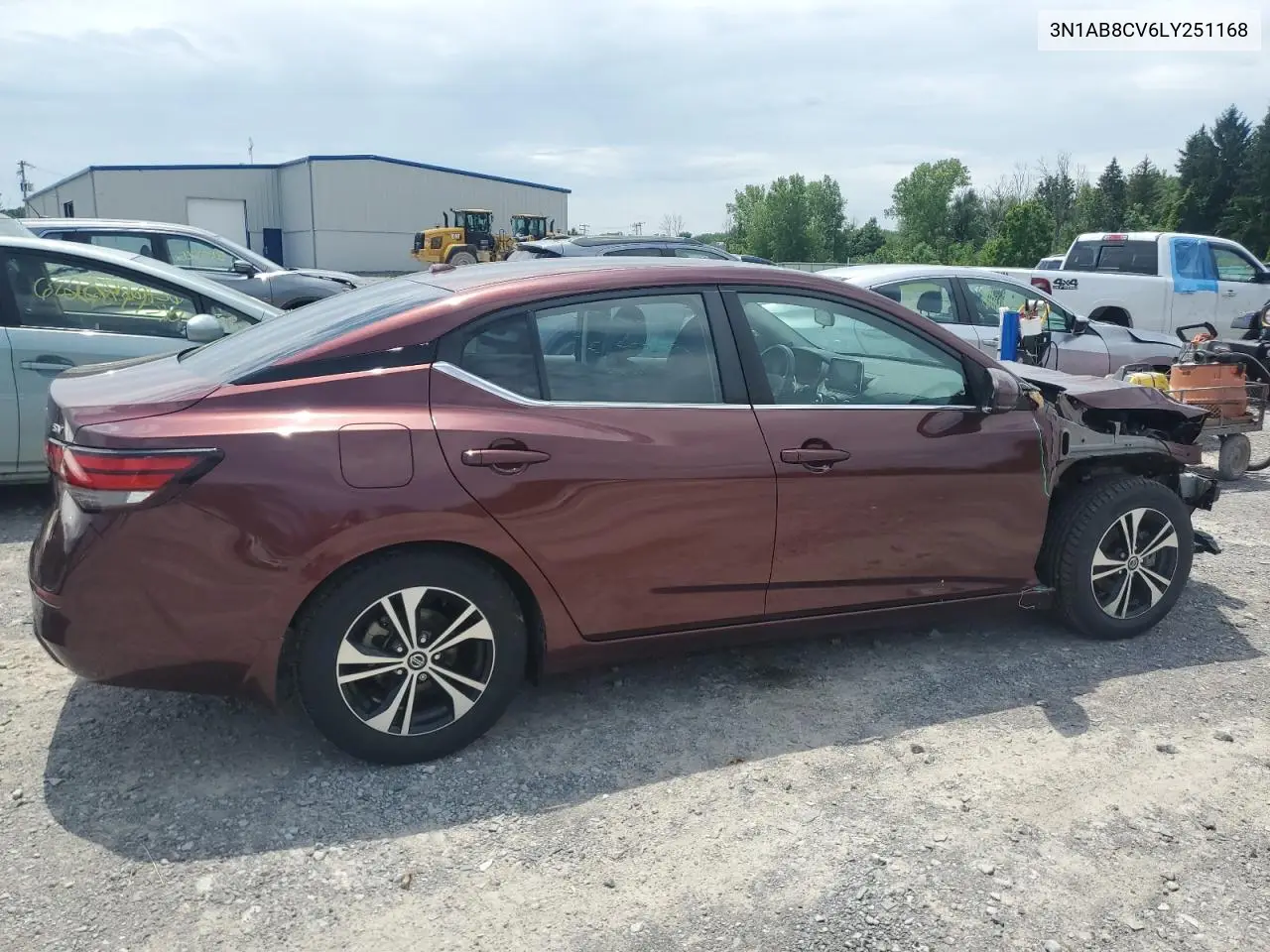 2020 Nissan Sentra Sv VIN: 3N1AB8CV6LY251168 Lot: 62086835