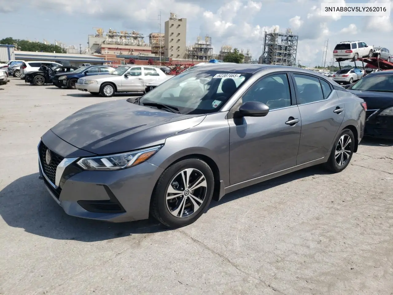 2020 Nissan Sentra Sv VIN: 3N1AB8CV5LY262016 Lot: 62387465