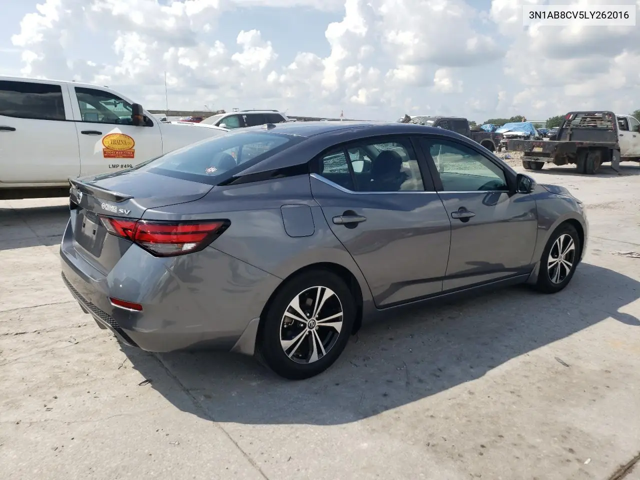 2020 Nissan Sentra Sv VIN: 3N1AB8CV5LY262016 Lot: 62387465