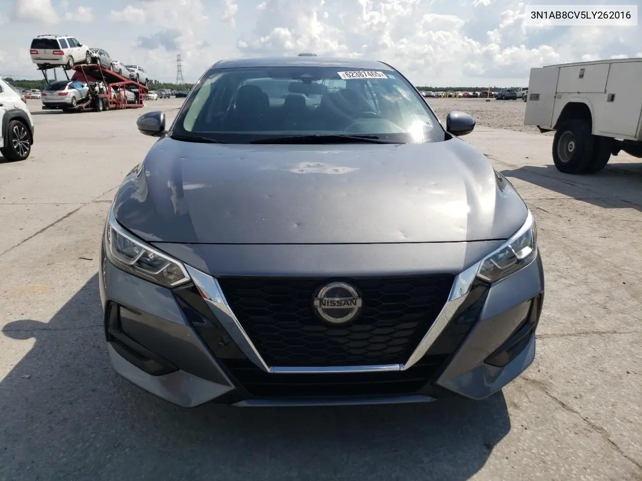 2020 Nissan Sentra Sv VIN: 3N1AB8CV5LY262016 Lot: 62387465