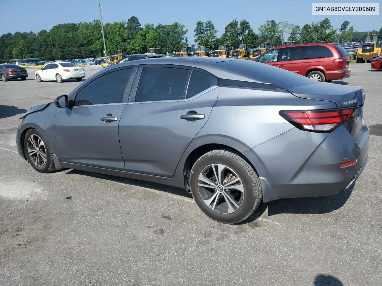 2020 Nissan Sentra Sv VIN: 3N1AB8CV0LY209689 Lot: 62507295