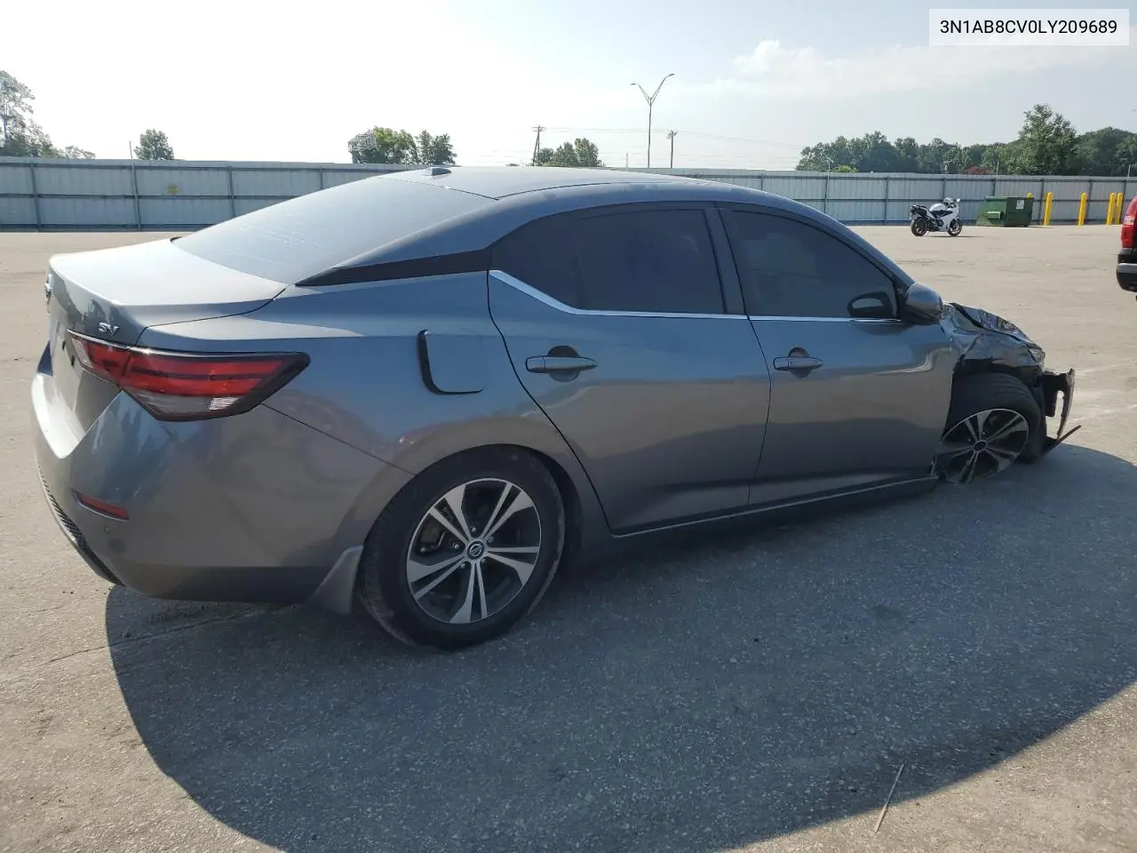 2020 Nissan Sentra Sv VIN: 3N1AB8CV0LY209689 Lot: 62507295