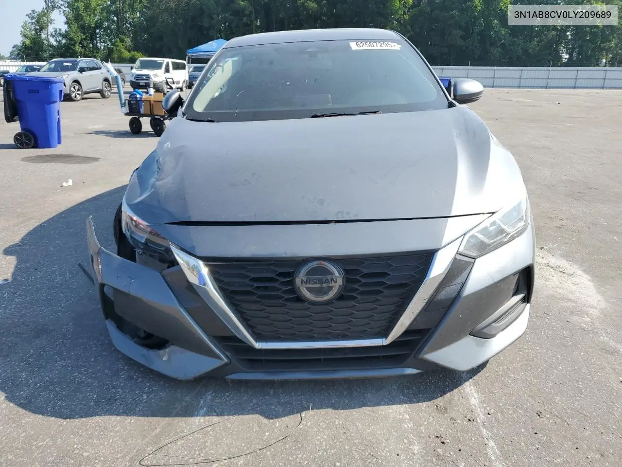 2020 Nissan Sentra Sv VIN: 3N1AB8CV0LY209689 Lot: 62507295