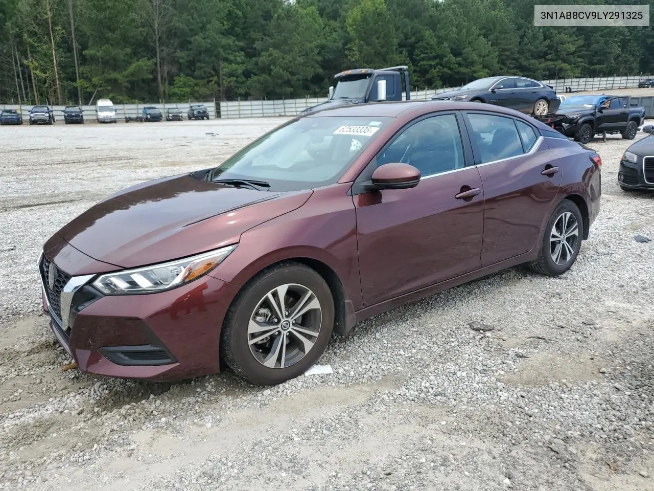 2020 Nissan Sentra Sv VIN: 3N1AB8CV9LY291325 Lot: 62533335