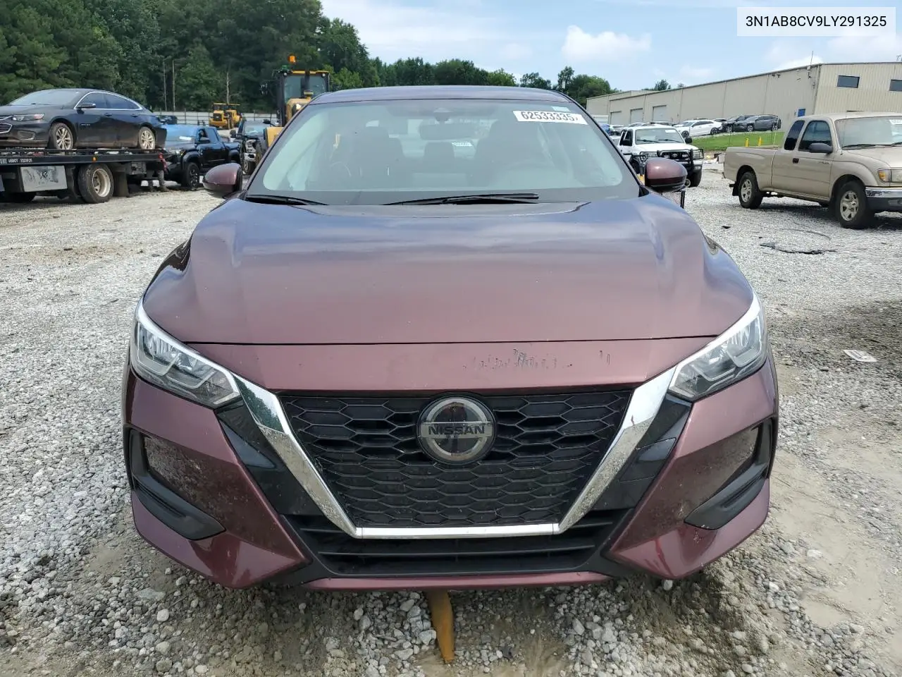 2020 Nissan Sentra Sv VIN: 3N1AB8CV9LY291325 Lot: 62533335