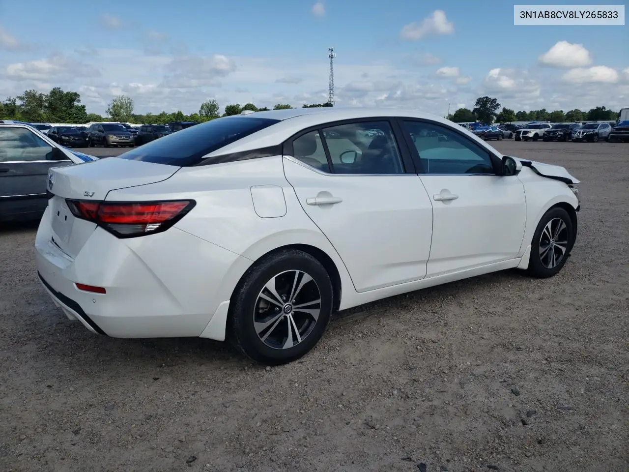 2020 Nissan Sentra Sv VIN: 3N1AB8CV8LY265833 Lot: 62533955