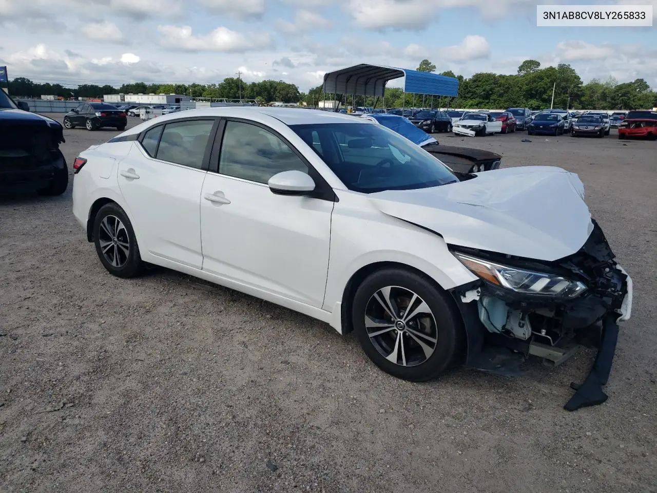 2020 Nissan Sentra Sv VIN: 3N1AB8CV8LY265833 Lot: 62533955