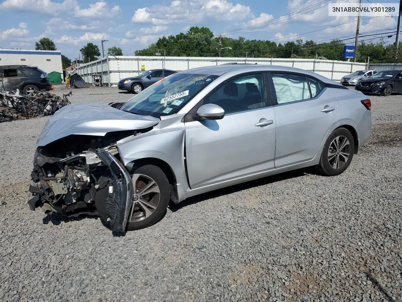 2020 Nissan Sentra Sv VIN: 3N1AB8CV6LY301289 Lot: 62552755