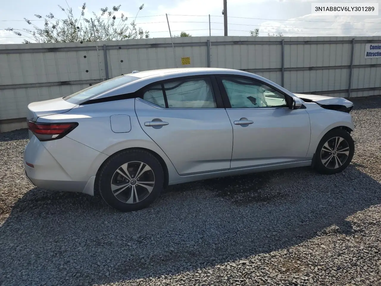 2020 Nissan Sentra Sv VIN: 3N1AB8CV6LY301289 Lot: 62552755
