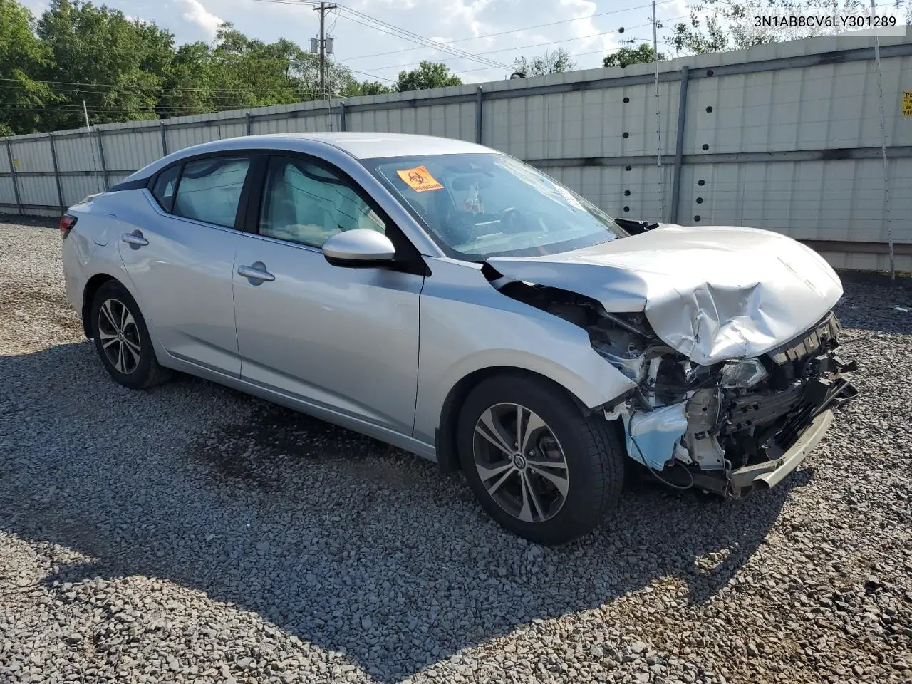 2020 Nissan Sentra Sv VIN: 3N1AB8CV6LY301289 Lot: 62552755