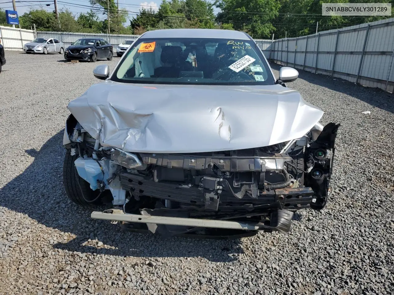 2020 Nissan Sentra Sv VIN: 3N1AB8CV6LY301289 Lot: 62552755