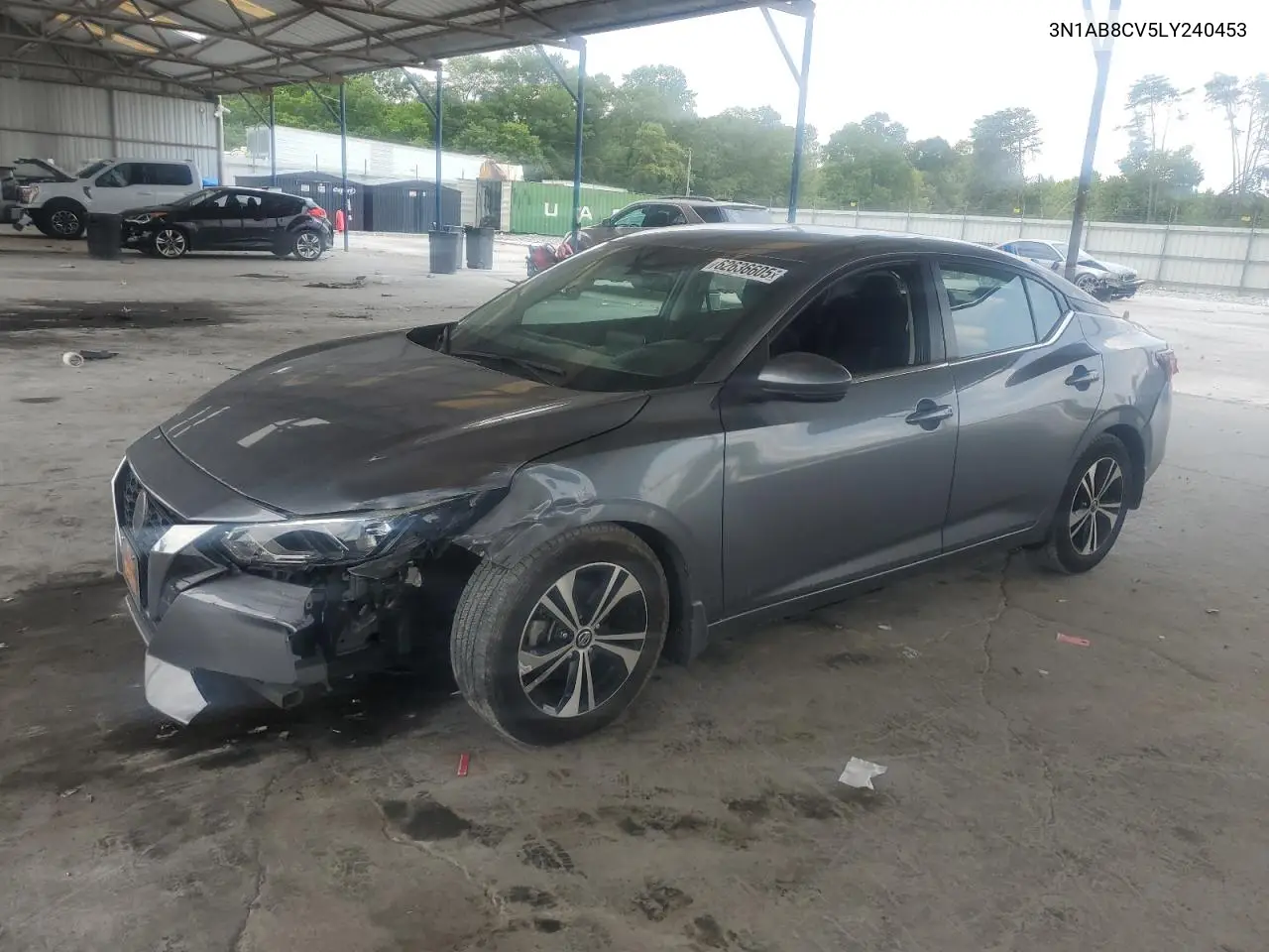 2020 Nissan Sentra Sv VIN: 3N1AB8CV5LY240453 Lot: 62636605