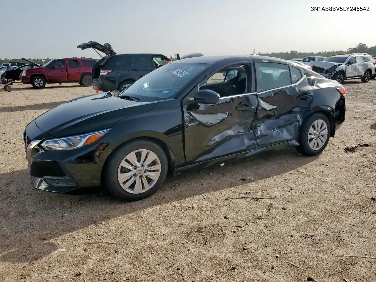 2020 Nissan Sentra S VIN: 3N1AB8BV5LY245542 Lot: 62655625