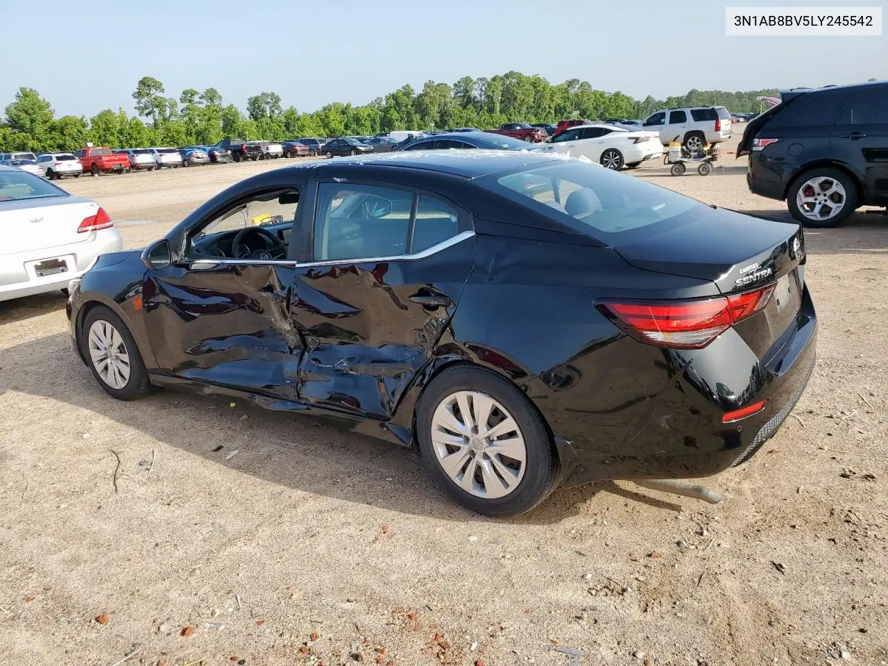 2020 Nissan Sentra S VIN: 3N1AB8BV5LY245542 Lot: 62655625