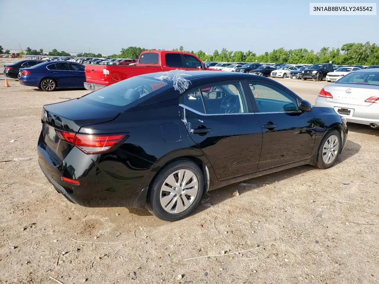 2020 Nissan Sentra S VIN: 3N1AB8BV5LY245542 Lot: 62655625