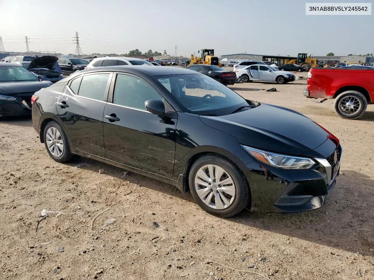2020 Nissan Sentra S VIN: 3N1AB8BV5LY245542 Lot: 62655625