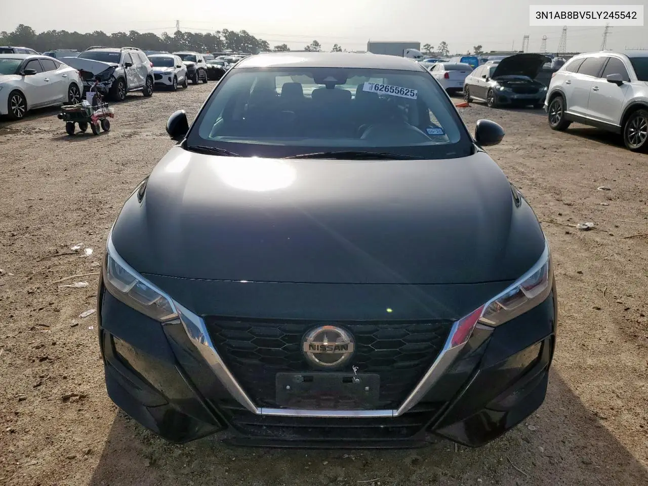 2020 Nissan Sentra S VIN: 3N1AB8BV5LY245542 Lot: 62655625