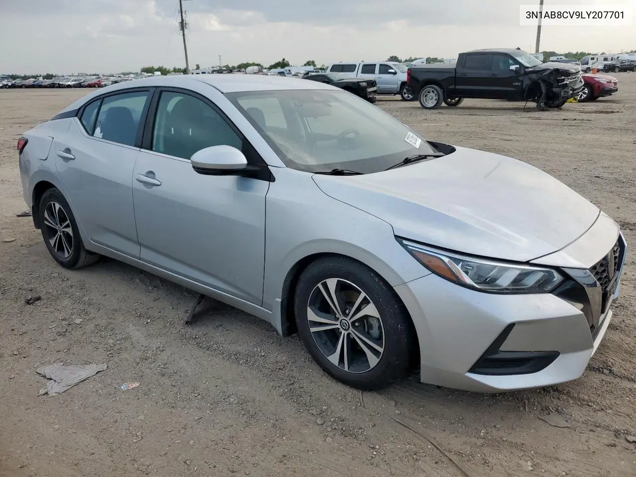 2020 Nissan Sentra Sv VIN: 3N1AB8CV9LY207701 Lot: 62730665