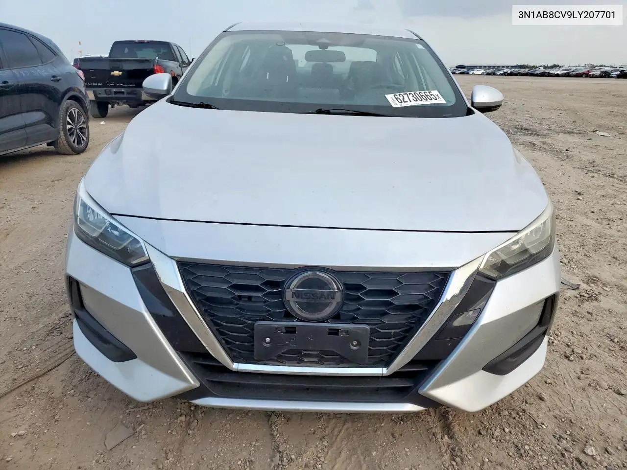 2020 Nissan Sentra Sv VIN: 3N1AB8CV9LY207701 Lot: 62730665