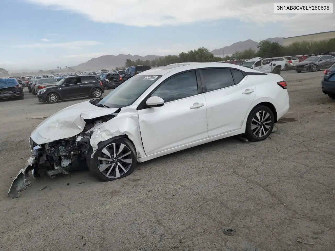 2020 Nissan Sentra Sv VIN: 3N1AB8CV8LY260695 Lot: 63433935