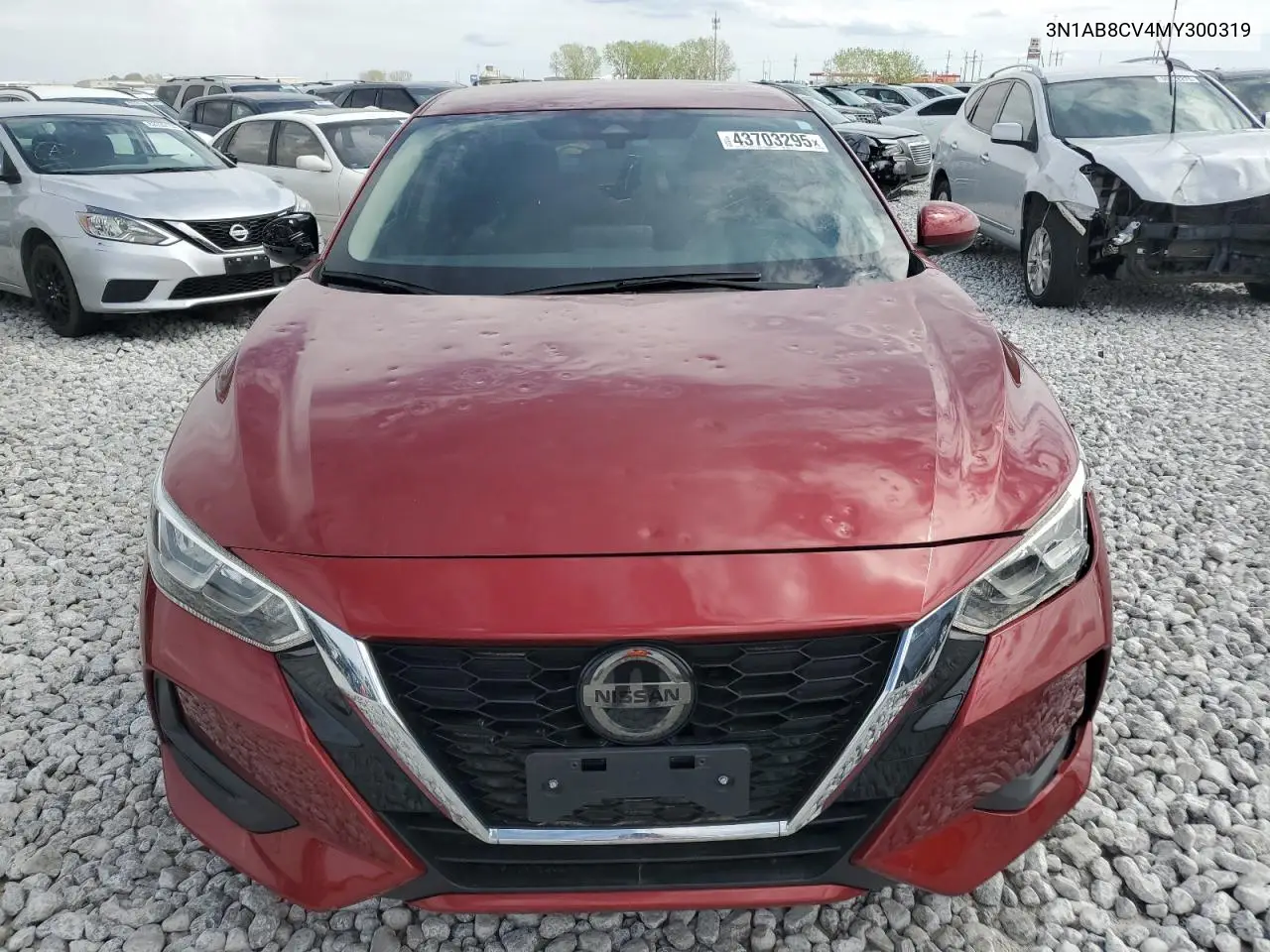 2021 Nissan Sentra Sv VIN: 3N1AB8CV4MY300319 Lot: 43703295
