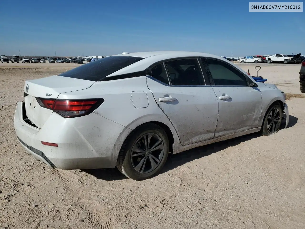 2021 Nissan Sentra Sv VIN: 3N1AB8CV7MY216012 Lot: 50427495