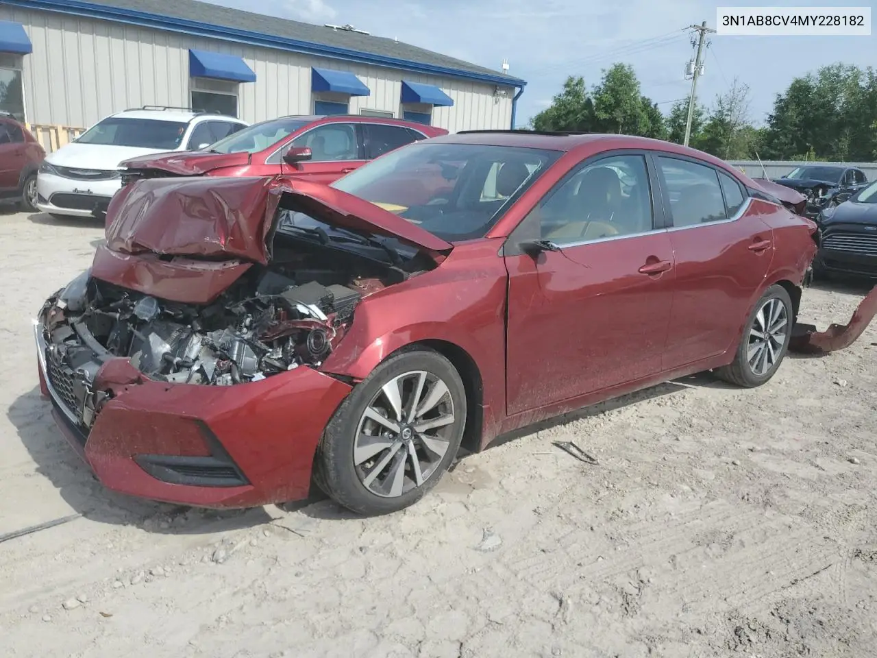 2021 Nissan Sentra Sv VIN: 3N1AB8CV4MY228182 Lot: 55973255