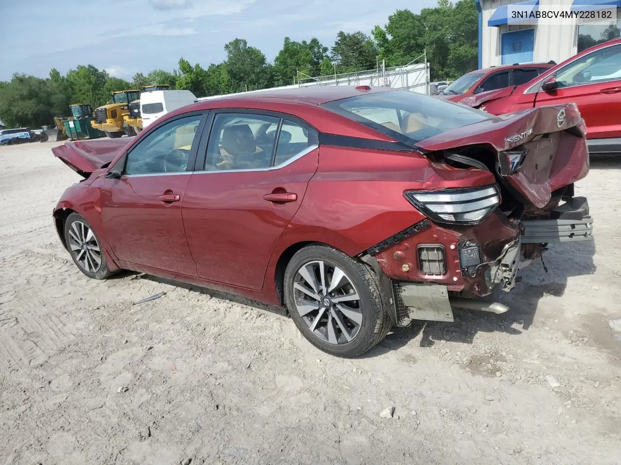 2021 Nissan Sentra Sv VIN: 3N1AB8CV4MY228182 Lot: 55973255