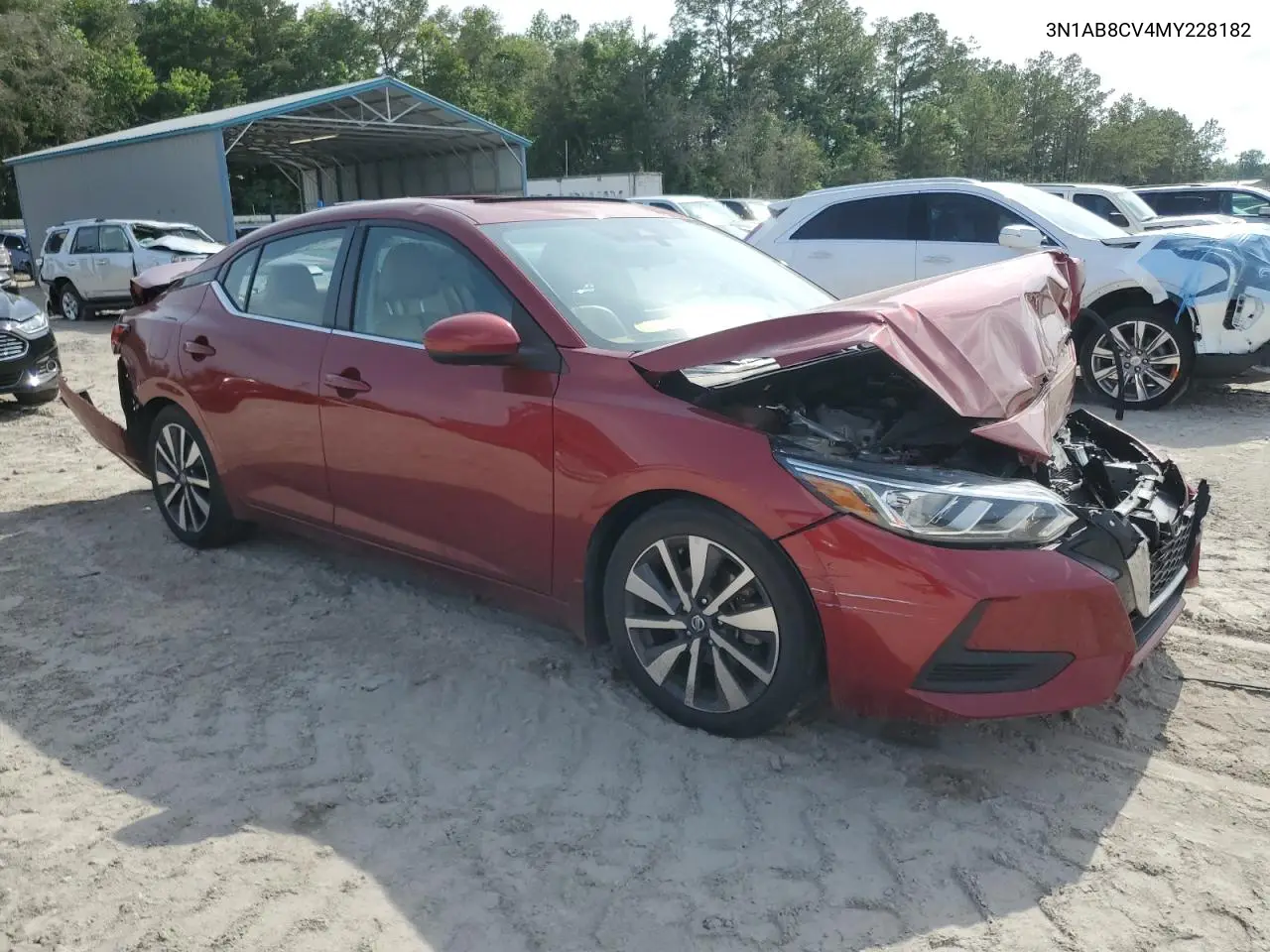 2021 Nissan Sentra Sv VIN: 3N1AB8CV4MY228182 Lot: 55973255