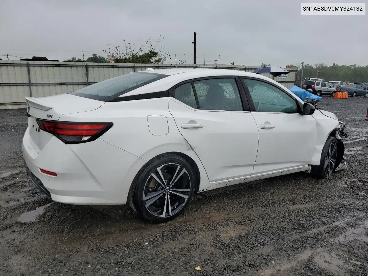 2021 Nissan Sentra Sr VIN: 3N1AB8DV0MY324132 Lot: 56547225