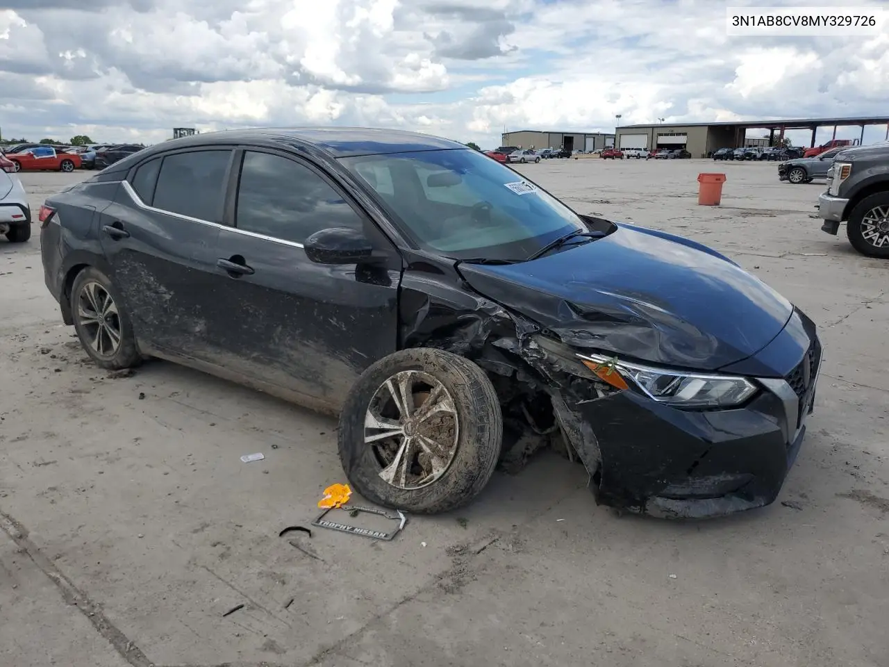 2021 Nissan Sentra Sv VIN: 3N1AB8CV8MY329726 Lot: 56601225