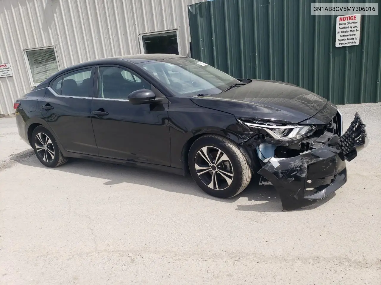 2021 Nissan Sentra Sv VIN: 3N1AB8CV5MY306016 Lot: 56729165