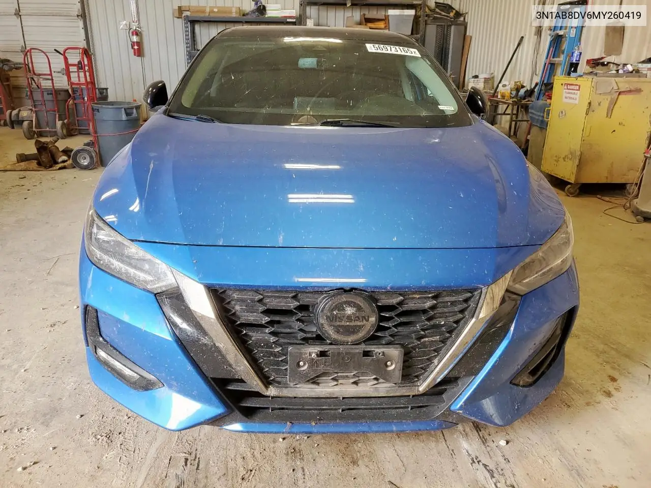 2021 Nissan Sentra Sr VIN: 3N1AB8DV6MY260419 Lot: 56973165