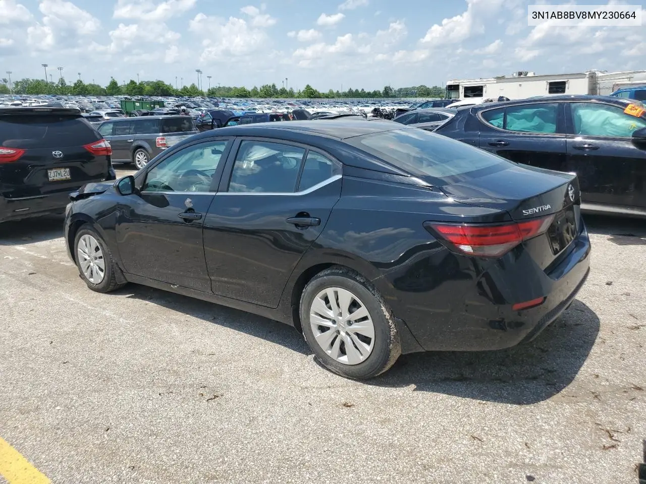 2021 Nissan Sentra S VIN: 3N1AB8BV8MY230664 Lot: 57080355