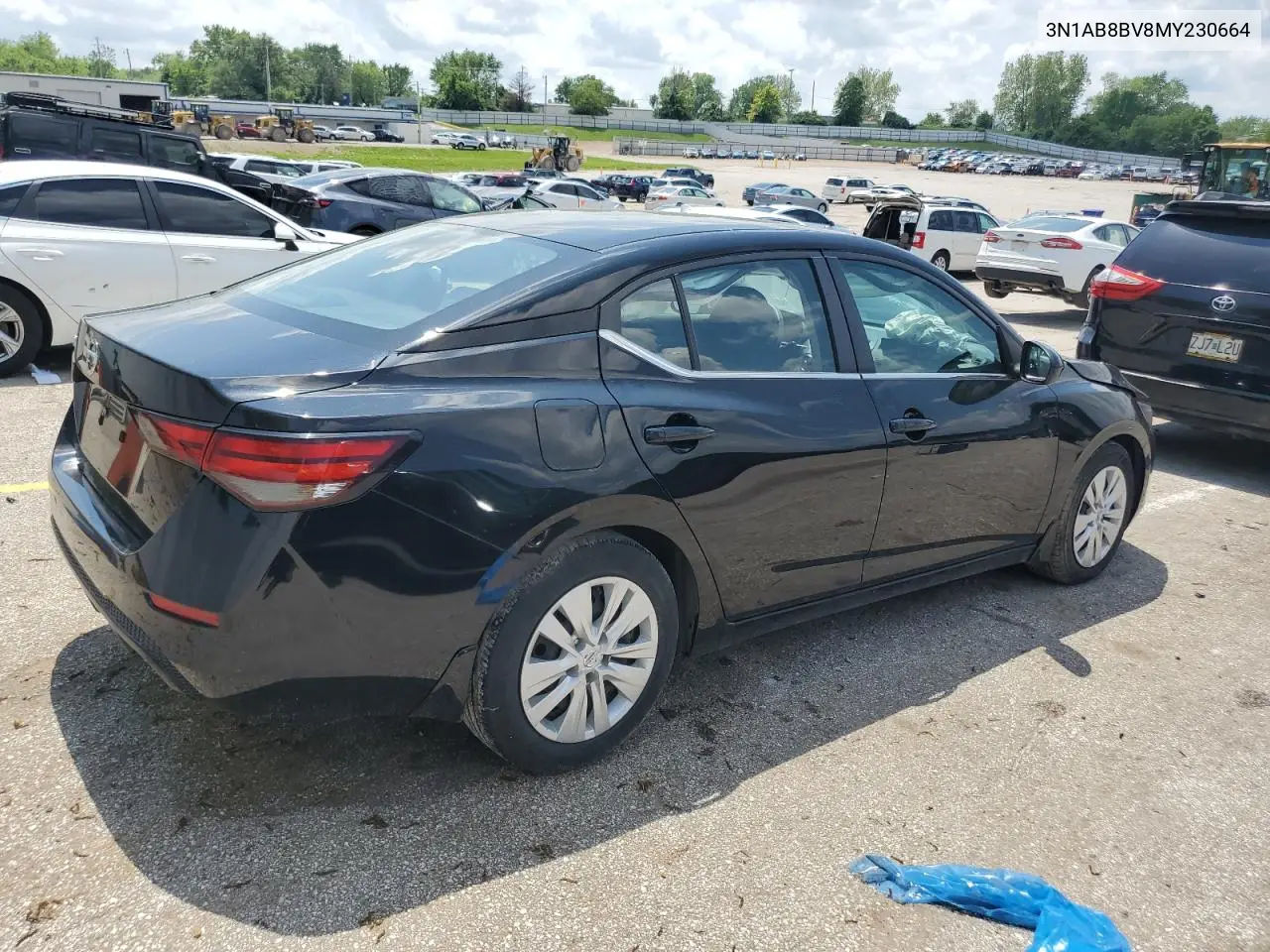 2021 Nissan Sentra S VIN: 3N1AB8BV8MY230664 Lot: 57080355