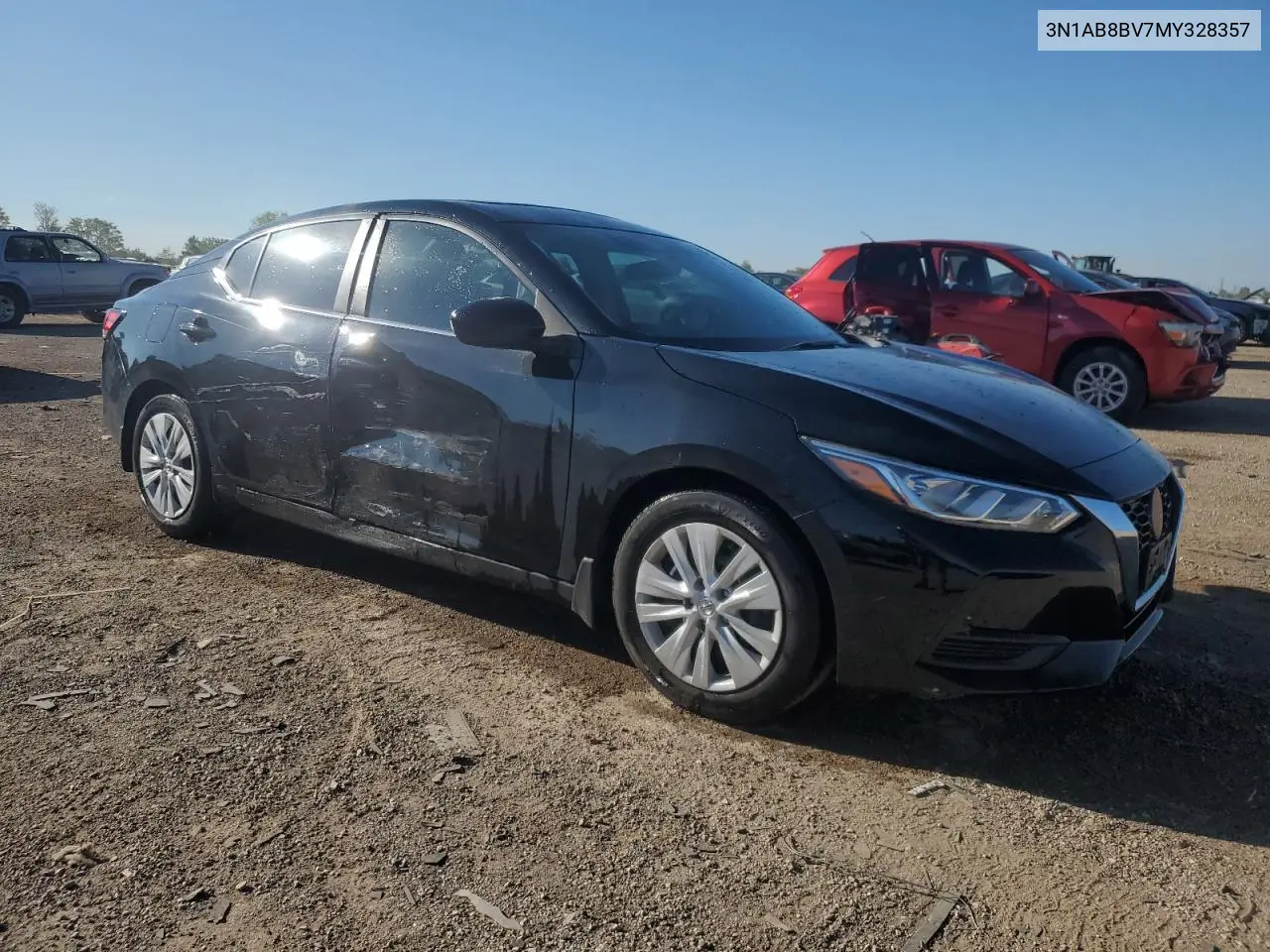 2021 Nissan Sentra S VIN: 3N1AB8BV7MY328357 Lot: 58542805