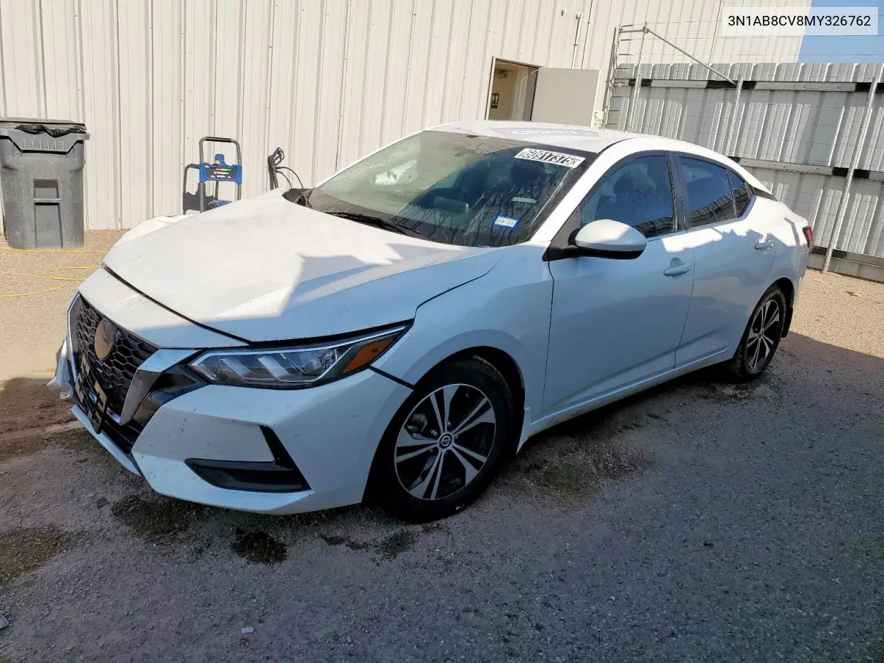 2021 Nissan Sentra Sv VIN: 3N1AB8CV8MY326762 Lot: 60917375