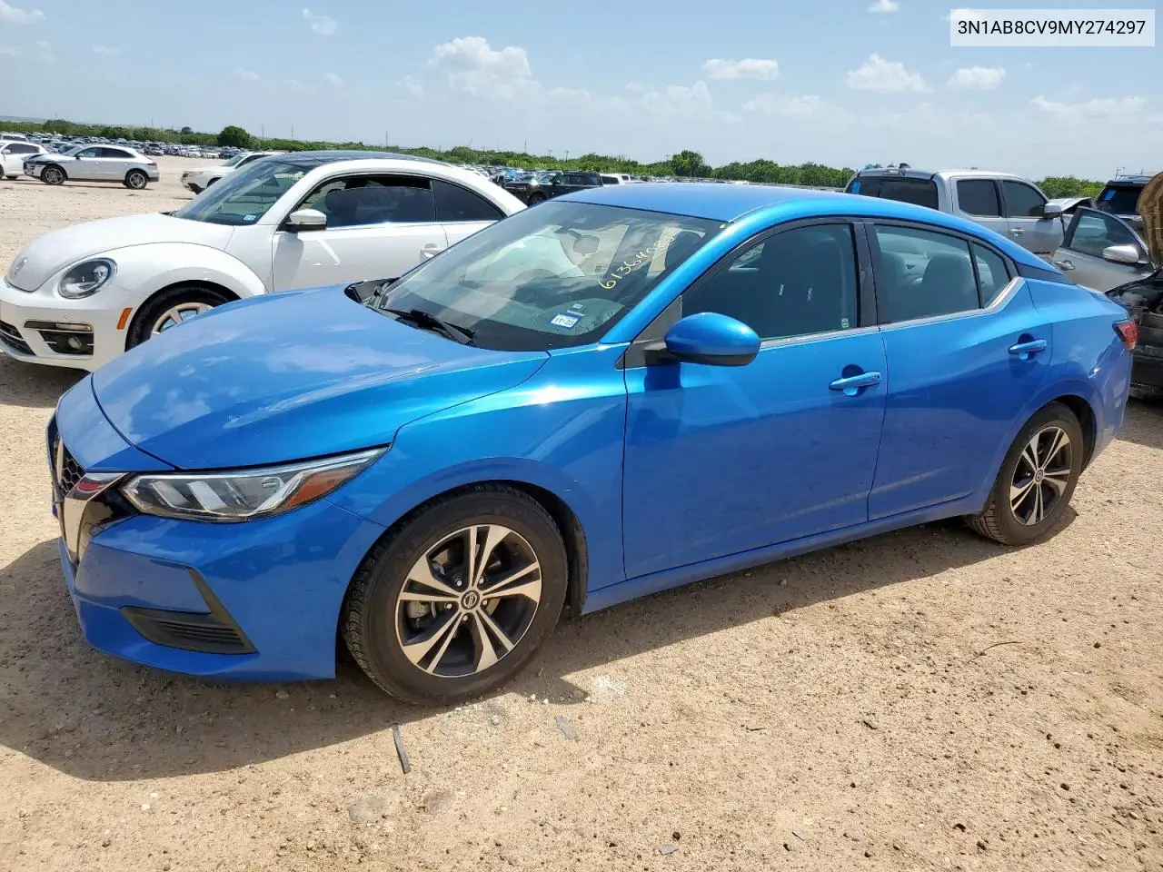 2021 Nissan Sentra Sv VIN: 3N1AB8CV9MY274297 Lot: 61364085