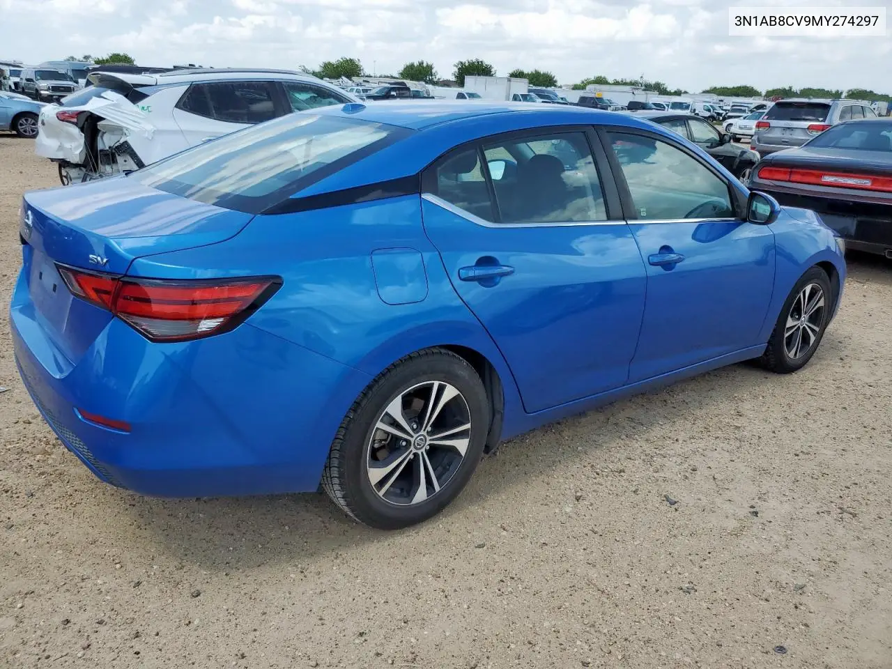 2021 Nissan Sentra Sv VIN: 3N1AB8CV9MY274297 Lot: 61364085