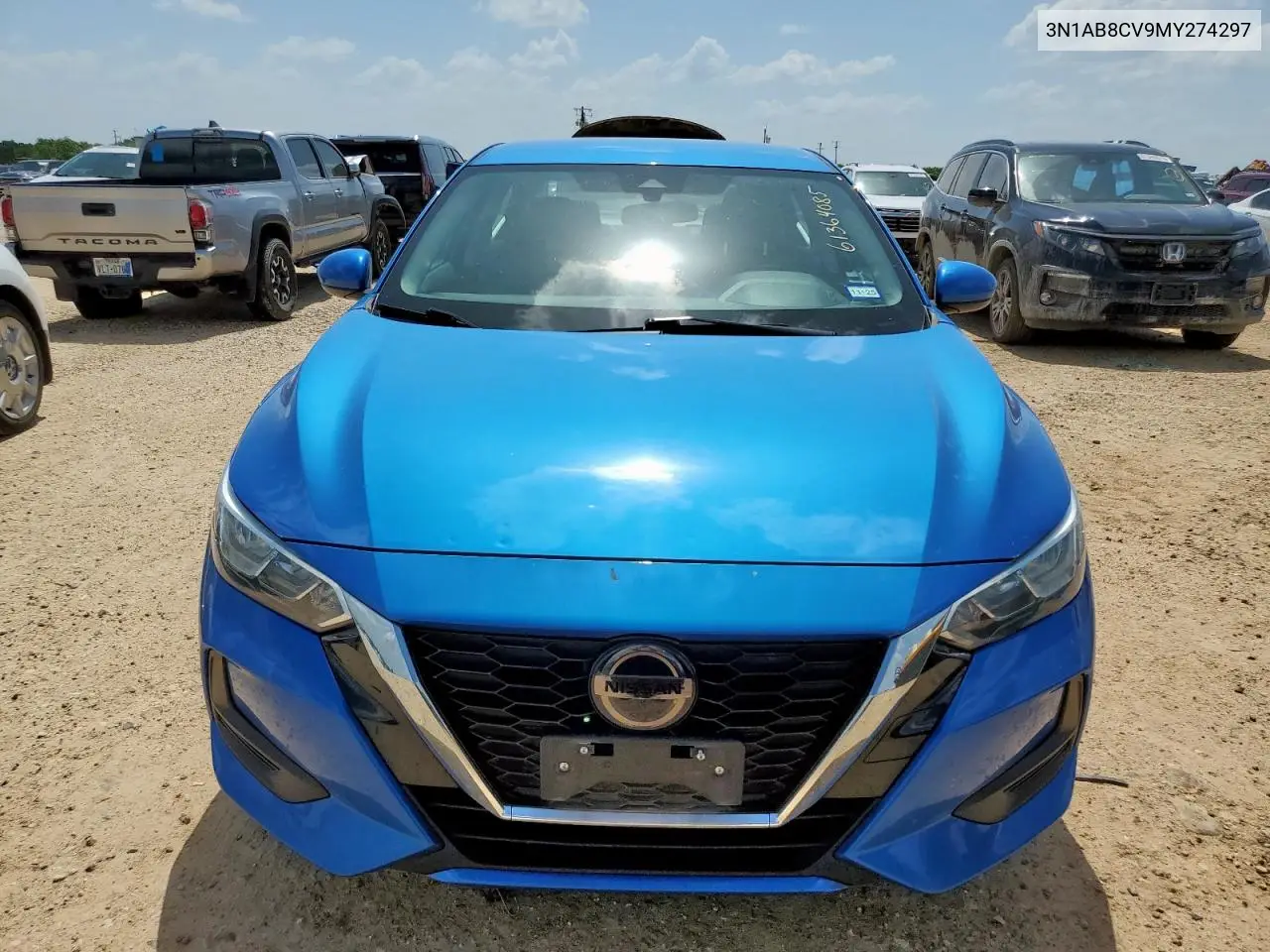 2021 Nissan Sentra Sv VIN: 3N1AB8CV9MY274297 Lot: 61364085