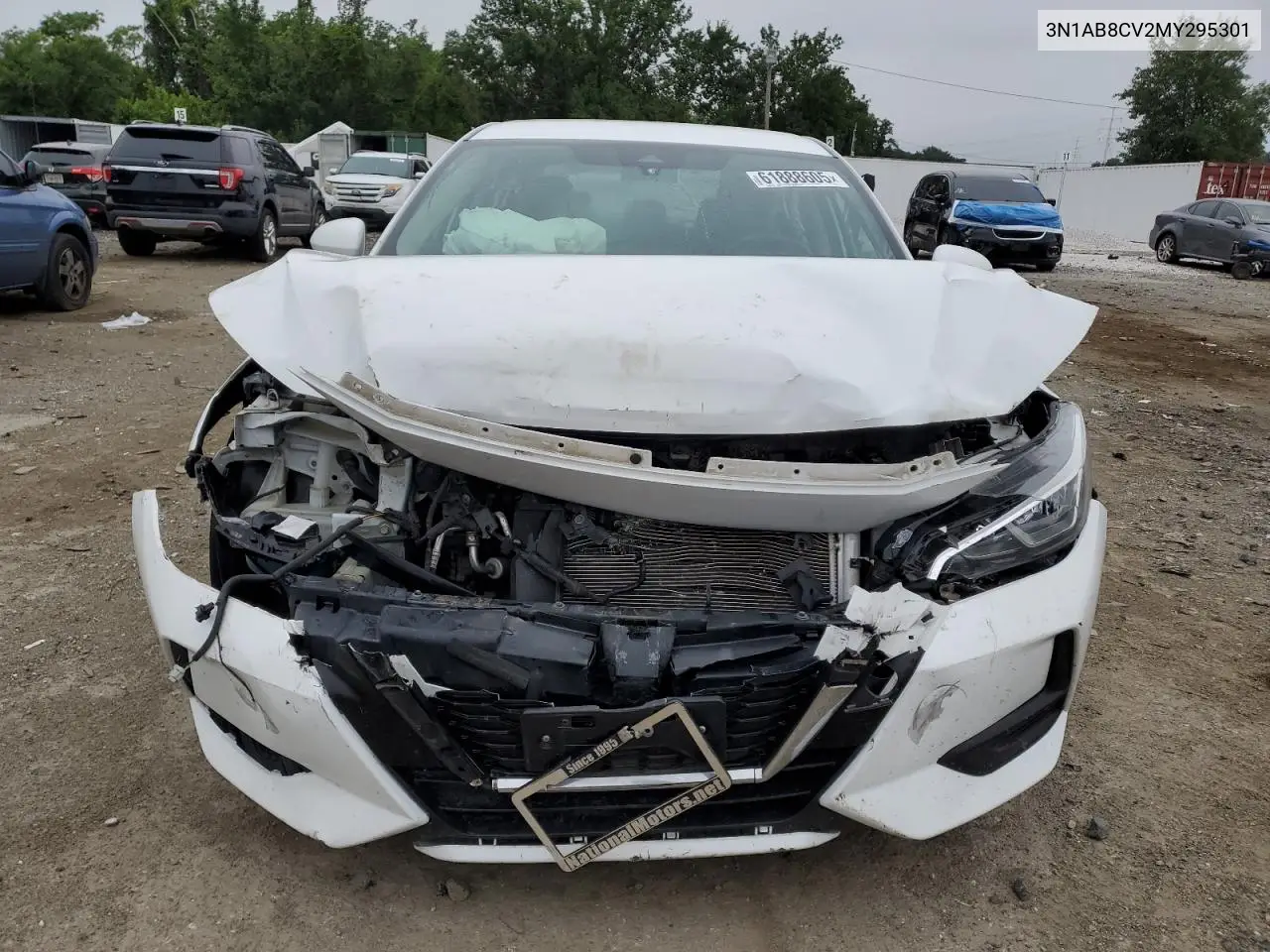 2021 Nissan Sentra Sv VIN: 3N1AB8CV2MY295301 Lot: 61888605