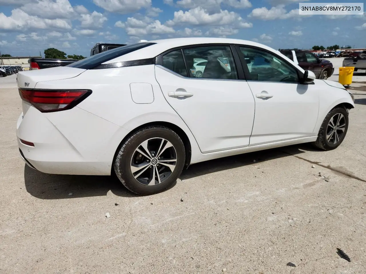 2021 Nissan Sentra Sv VIN: 3N1AB8CV8MY272170 Lot: 61923315