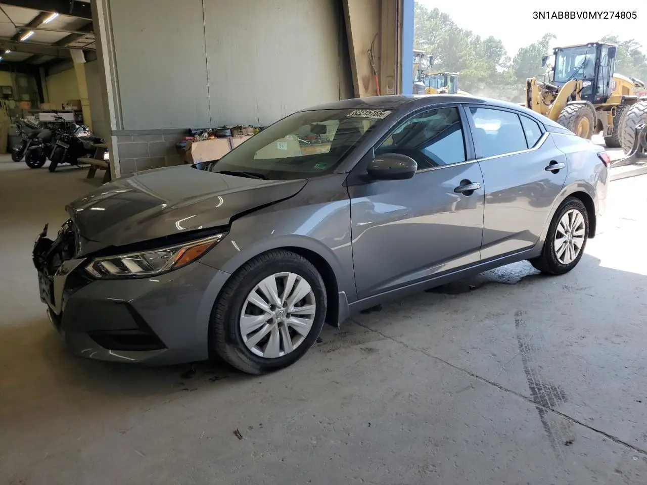 2021 Nissan Sentra S VIN: 3N1AB8BV0MY274805 Lot: 62215165