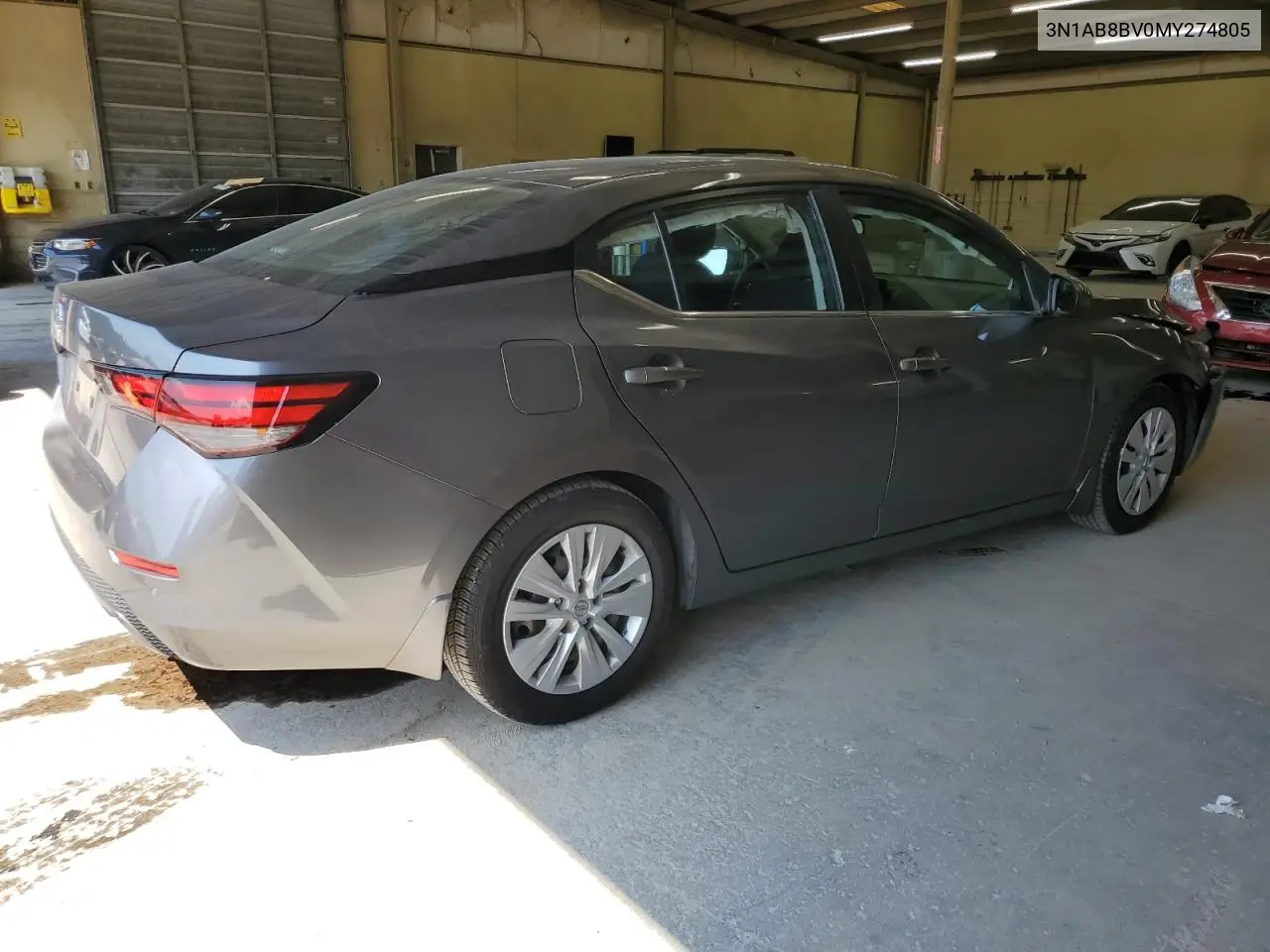 2021 Nissan Sentra S VIN: 3N1AB8BV0MY274805 Lot: 62215165
