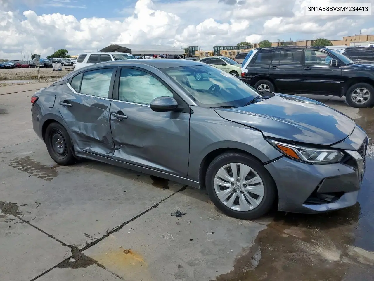 2021 Nissan Sentra S VIN: 3N1AB8BV3MY234413 Lot: 62386725
