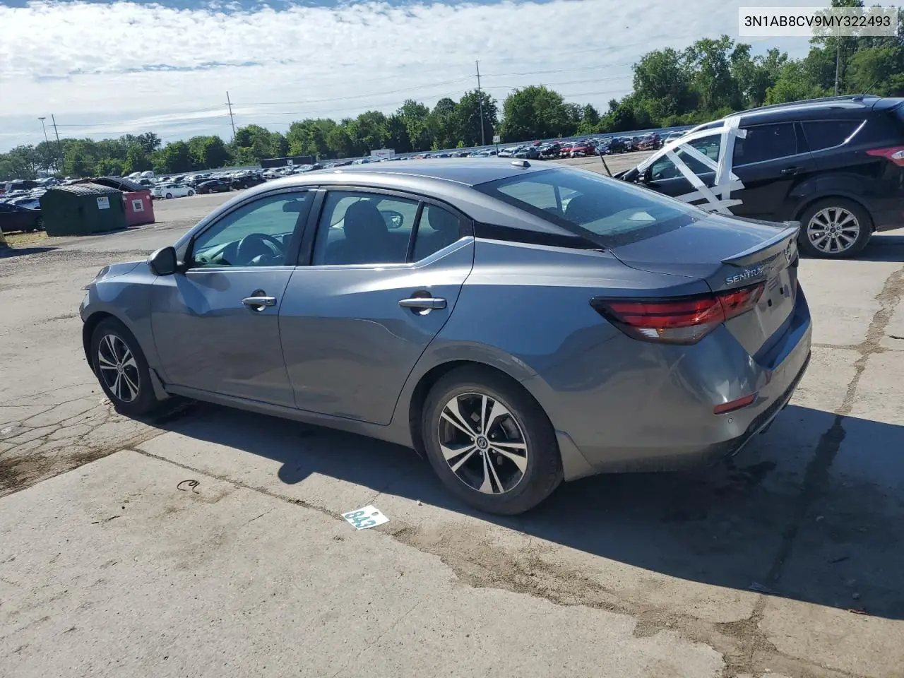 2021 Nissan Sentra Sv VIN: 3N1AB8CV9MY322493 Lot: 62471275