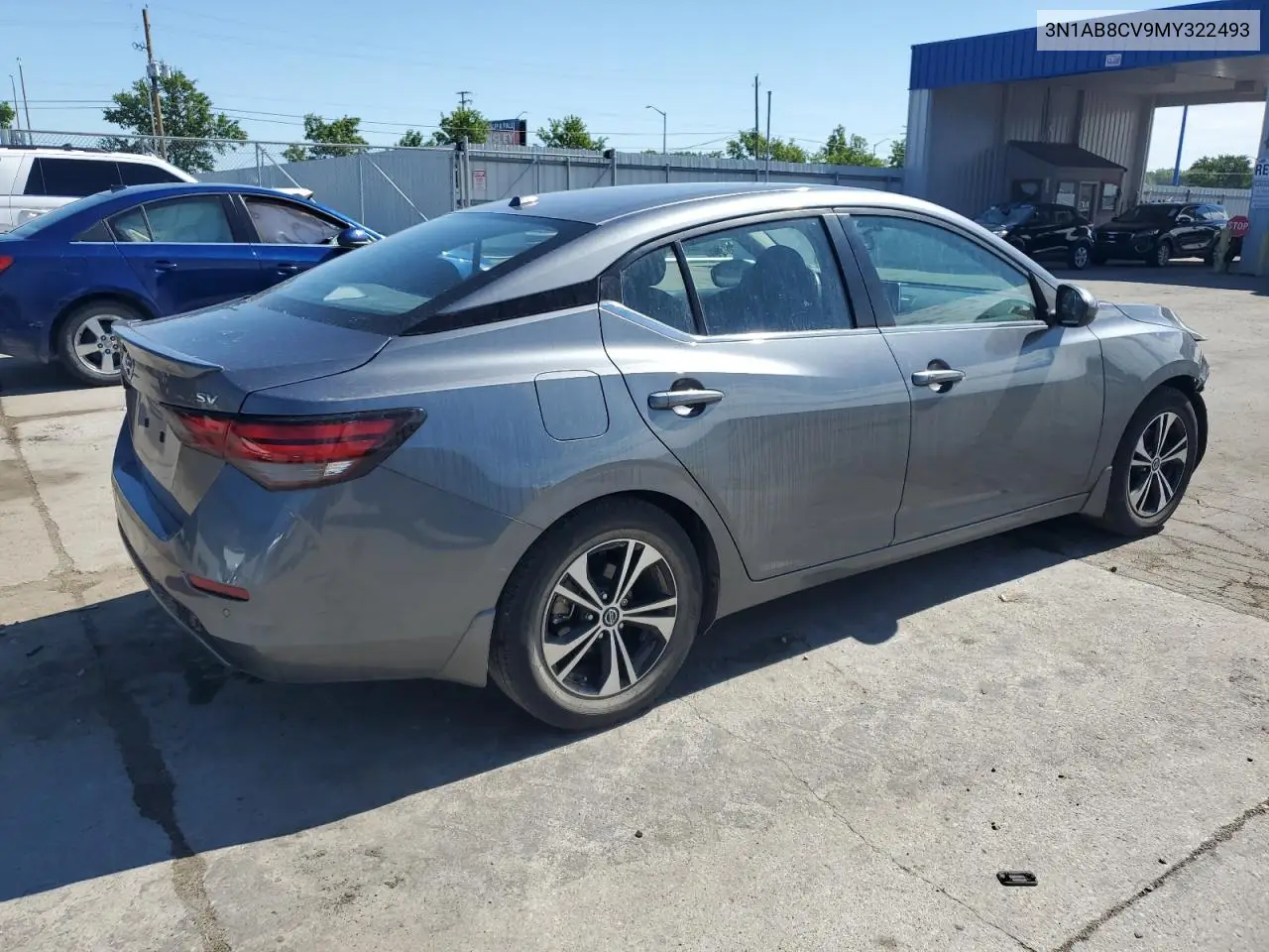 2021 Nissan Sentra Sv VIN: 3N1AB8CV9MY322493 Lot: 62471275