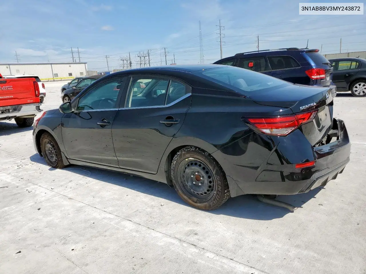 2021 Nissan Sentra S VIN: 3N1AB8BV3MY243872 Lot: 62505685