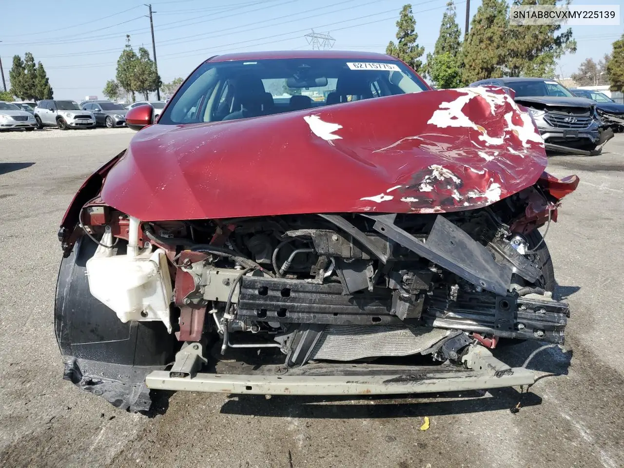 2021 Nissan Sentra Sv VIN: 3N1AB8CVXMY225139 Lot: 62715775