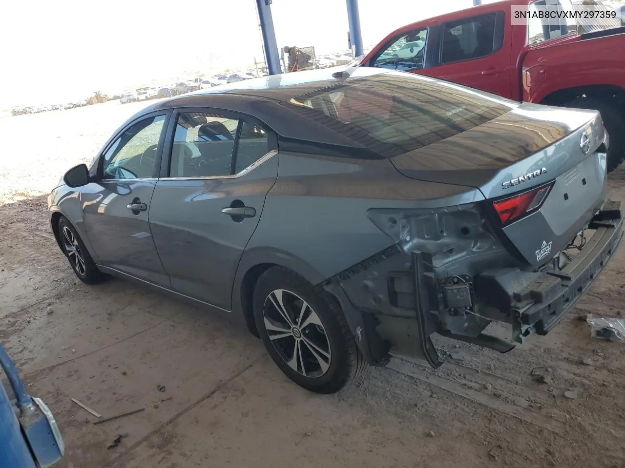 2021 Nissan Sentra Sv VIN: 3N1AB8CVXMY297359 Lot: 62786845